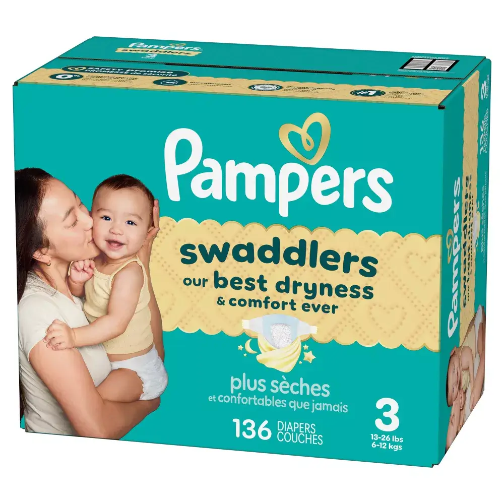 Pampers Swaddlers Diapers – Size 3 – 136ct Comfort - Image 2