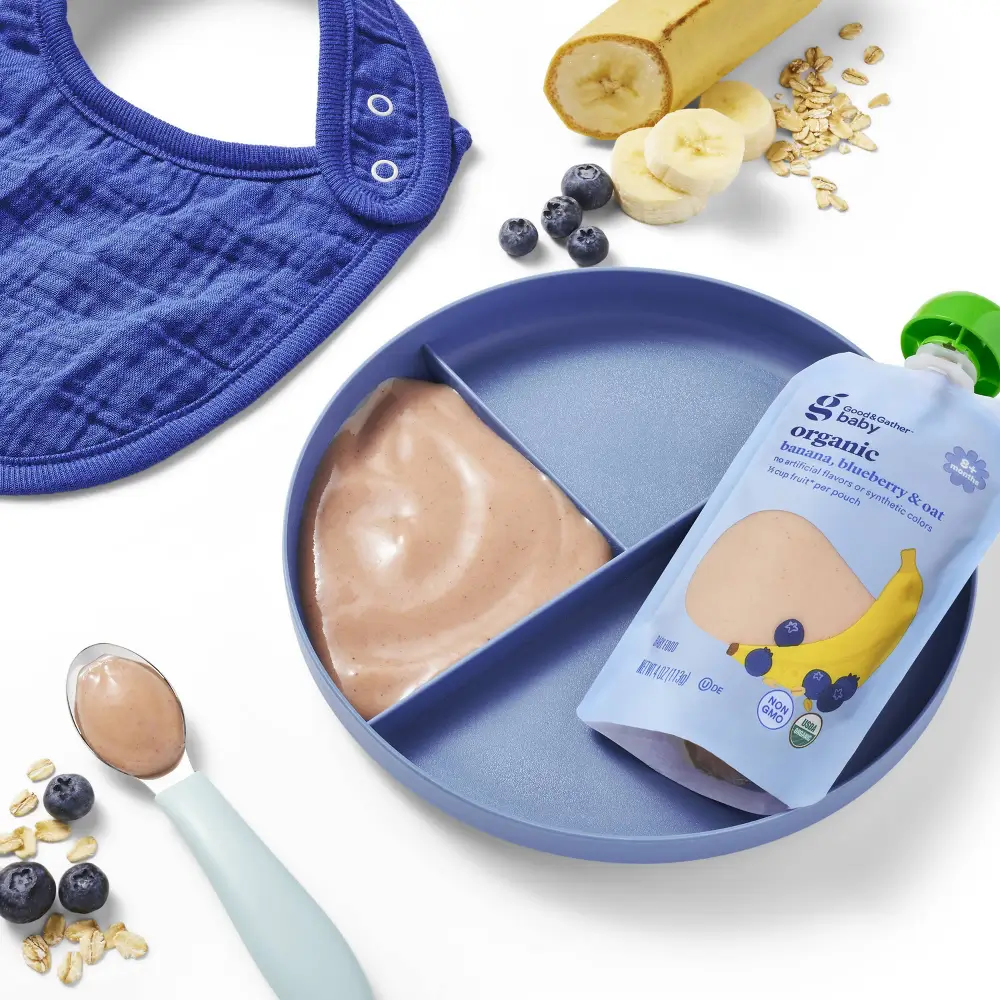 Good & Gather Organic Banana Blueberry Oat Baby Food - Image 3