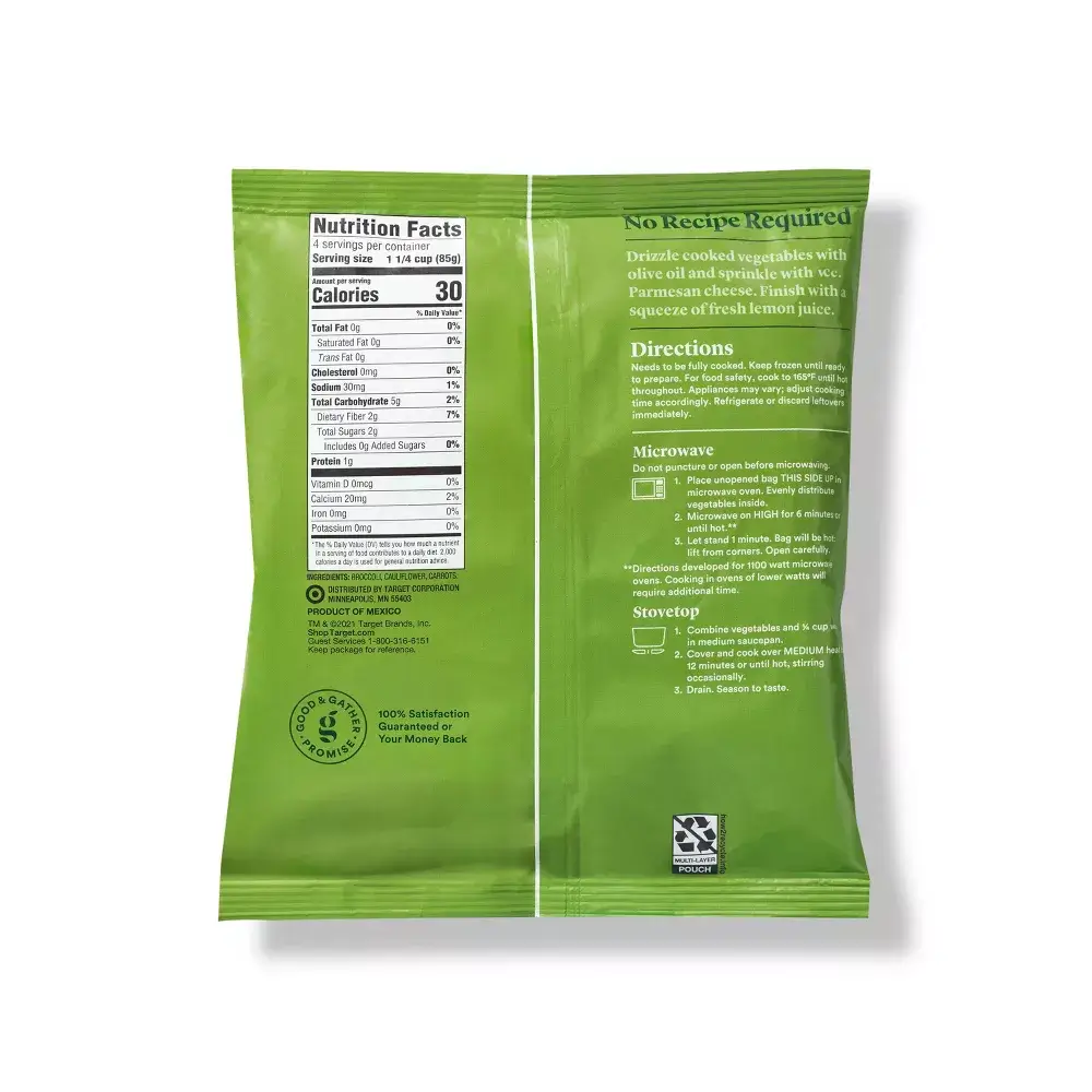 Good & Gather Frozen Broccoli Cauliflower & Carrots Blend - Image 2