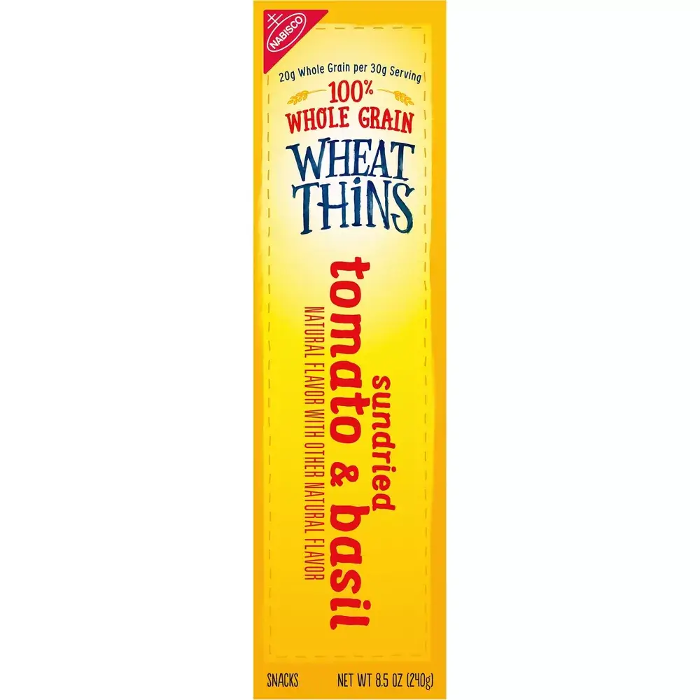 Wheat Thins Sundried Tomato & Basil Wheat Cracker Snacks - Image 2