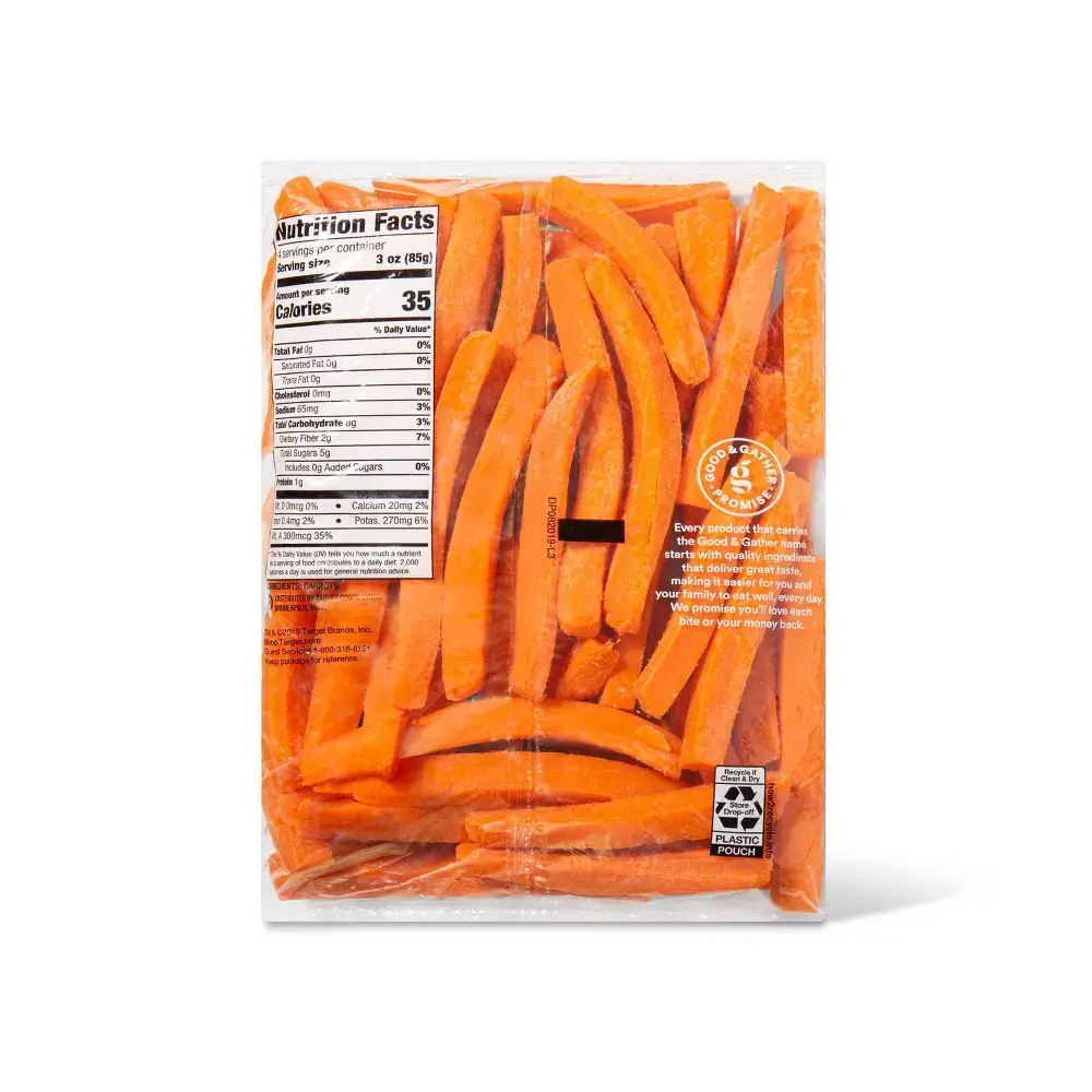 Good & Gather Fresh Carrot Sticks Farm Fresh Cut Snack – 12oz - Image 2