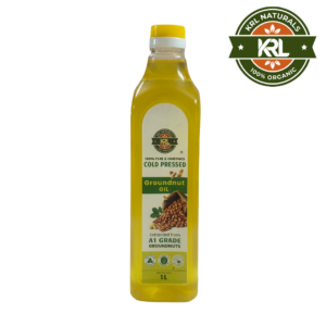 KRL Naturals Cold Pressed Groundnut Oil 1L | 100% Pure & Unrefined