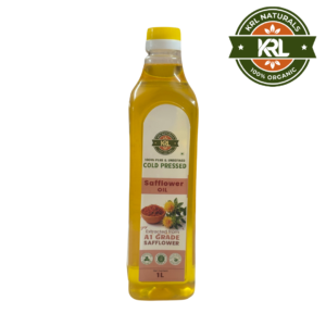 KRL Naturals Cold Pressed Safflower (Kusuma) Oil 1L | 100% Pure & Unrefined